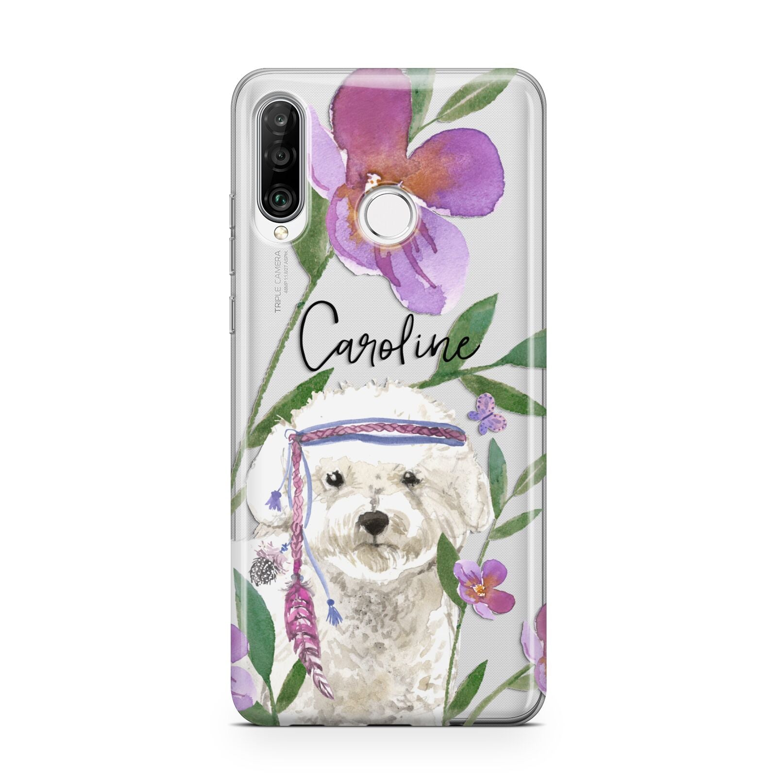 Personalised Bichon Frise Huawei P30 Lite Phone Case