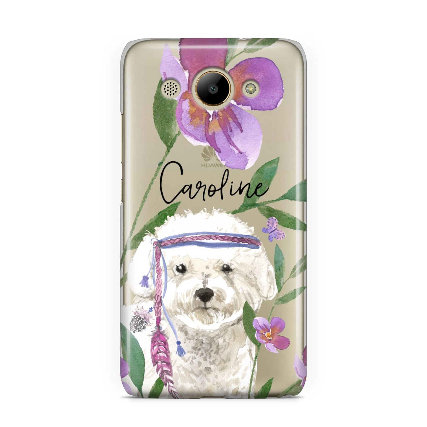 Personalised Bichon Frise Huawei Y3 2017