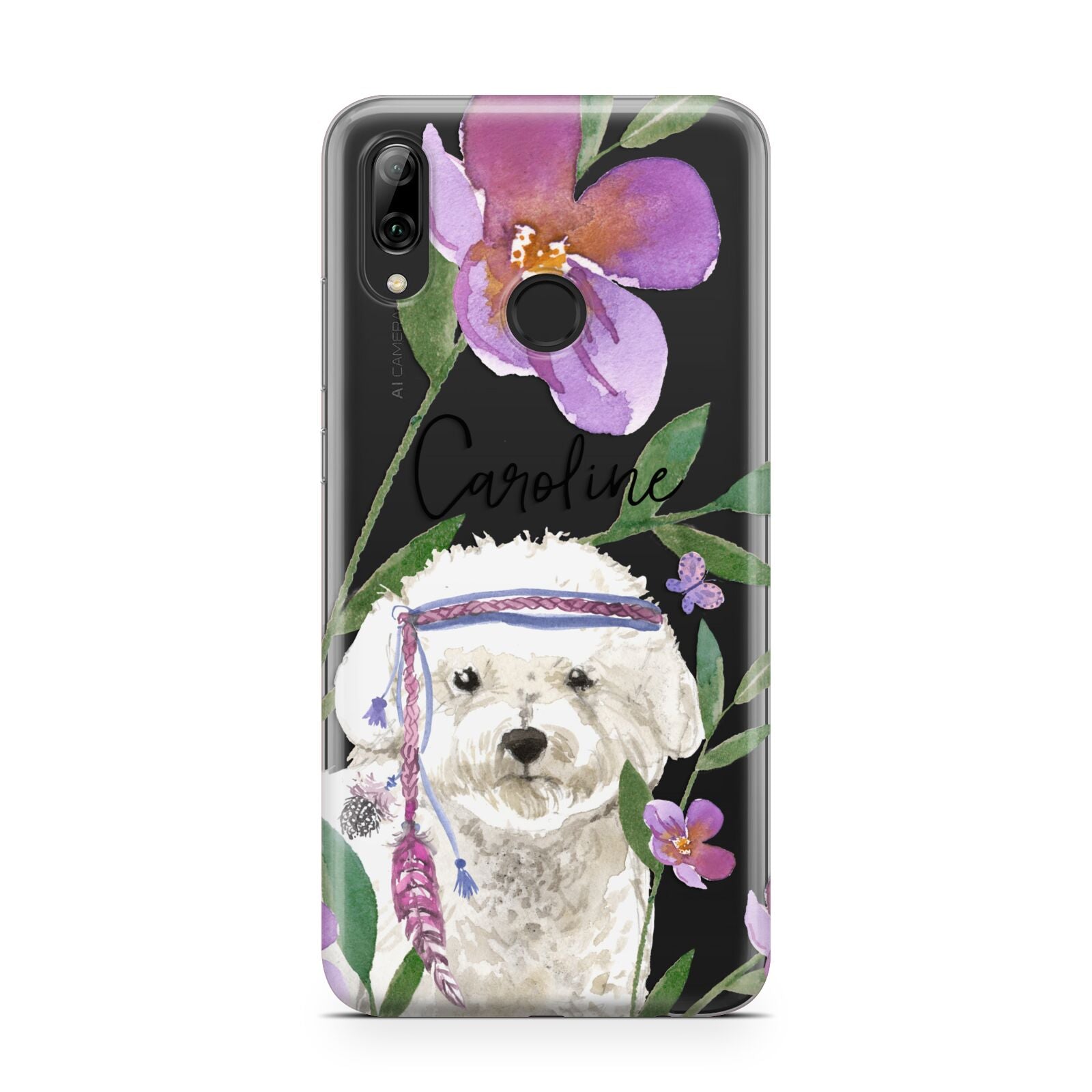 Personalised Bichon Frise Huawei Y7 2019