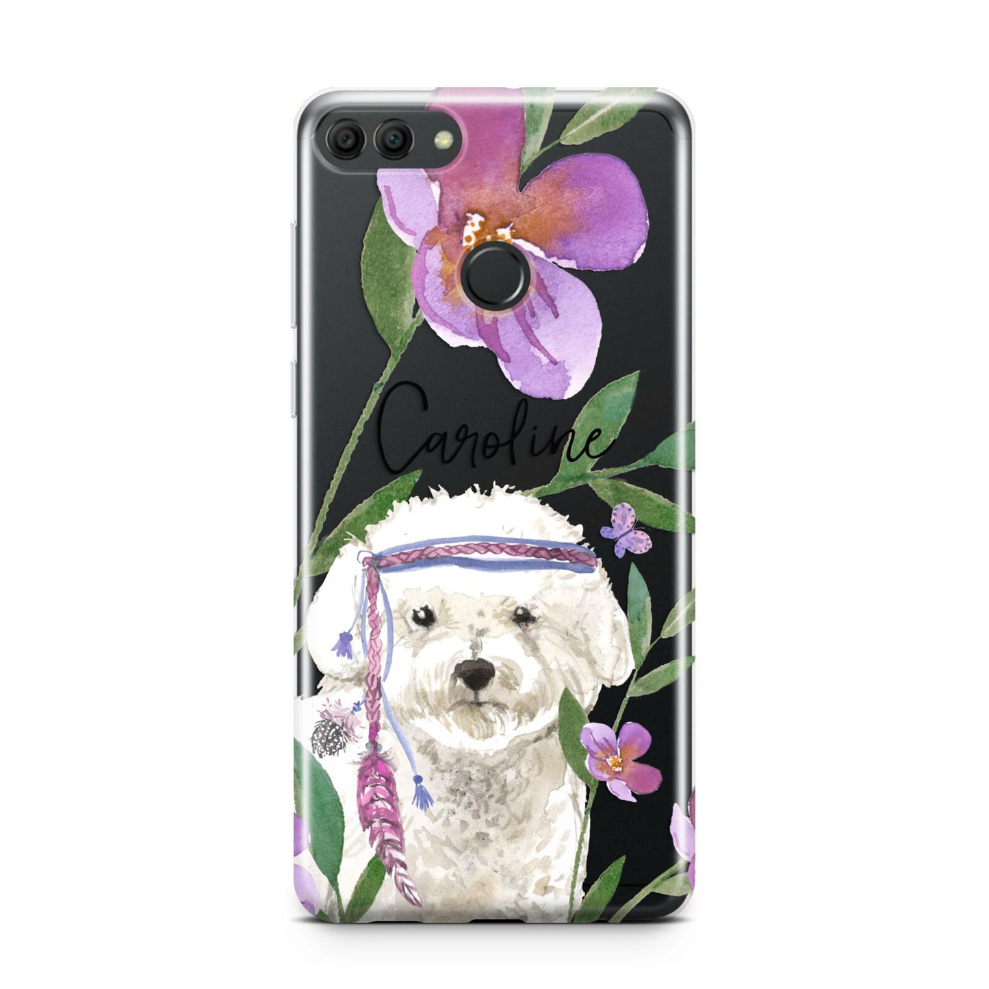 Personalised Bichon Frise Huawei Y9 2018