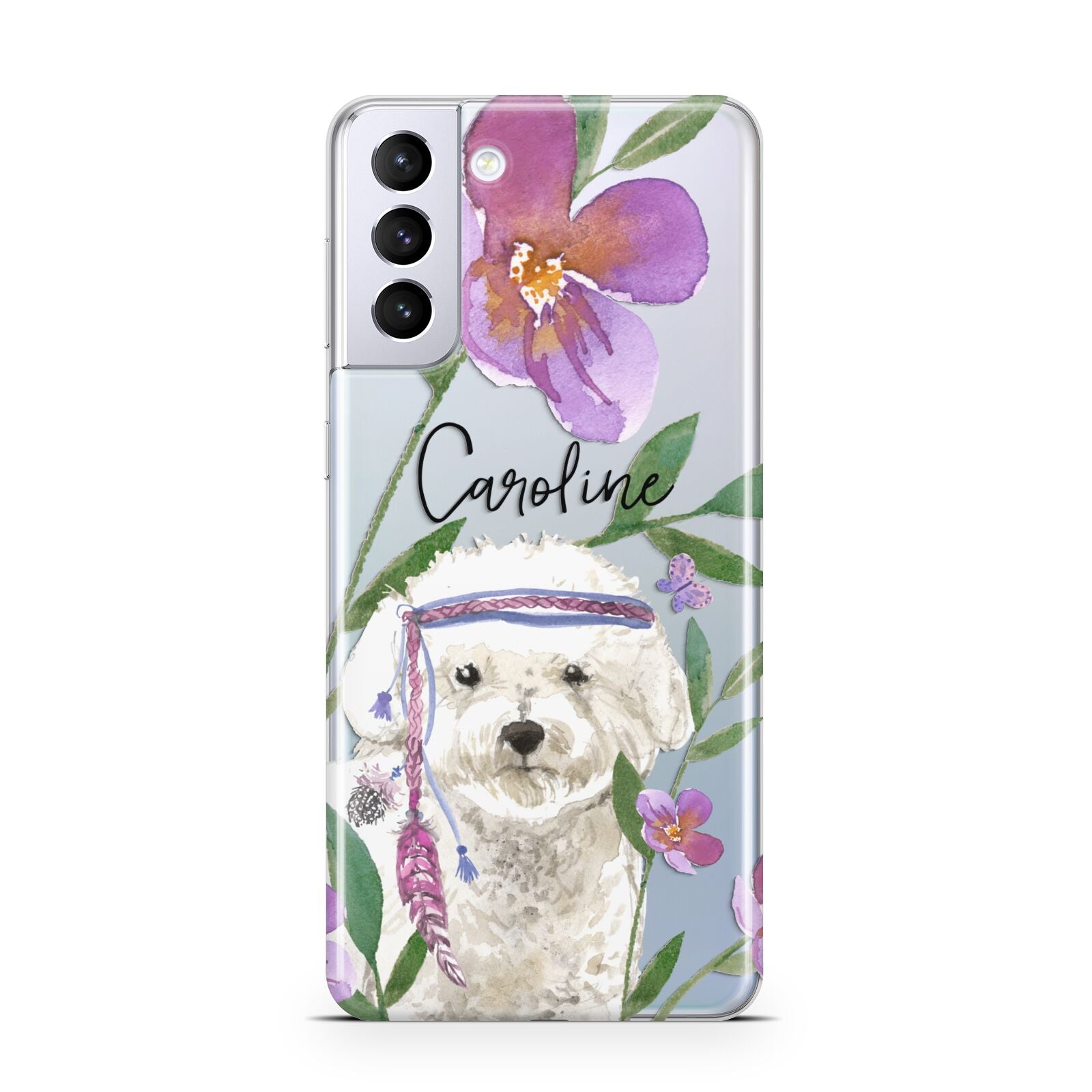 Personalised Bichon Frise Samsung S21 Plus Case