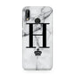 Personalised Big Initials Crown Marble Huawei P20 Lite Phone Case