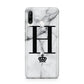 Personalised Big Initials Crown Marble Huawei P30 Lite Phone Case