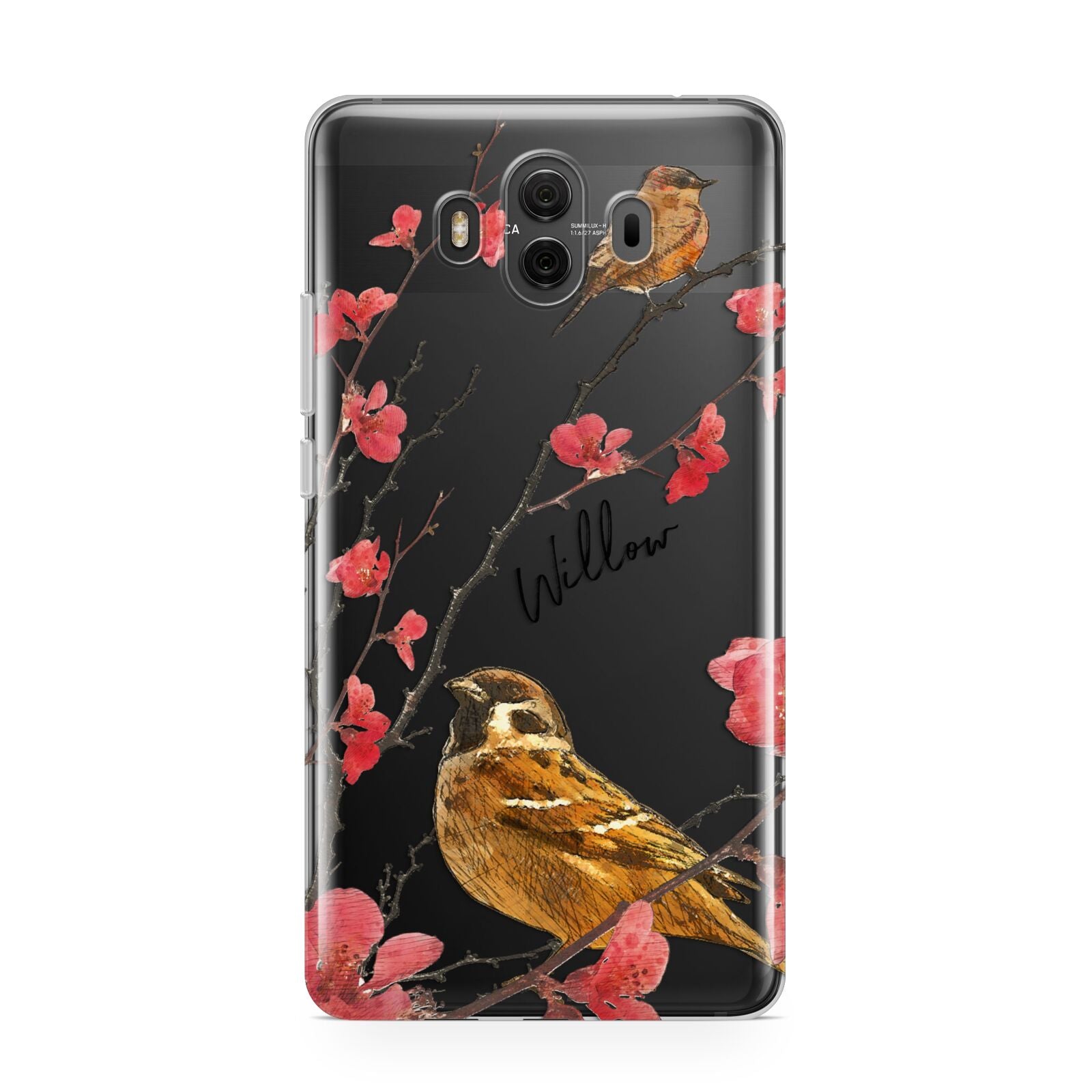 Personalised Birds Huawei Mate 10 Protective Phone Case