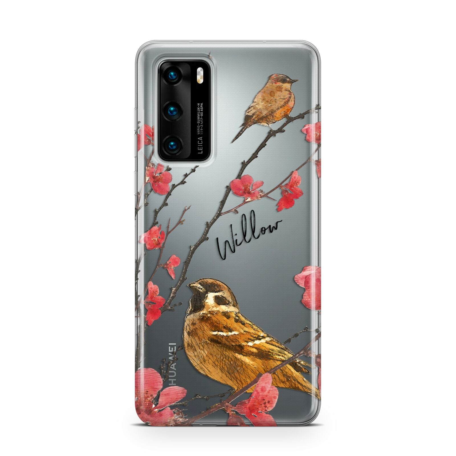 Personalised Birds Huawei P40 Phone Case