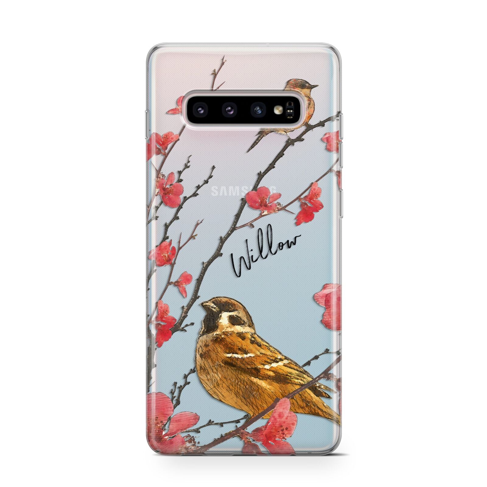 Personalised Birds Protective Samsung Galaxy Case