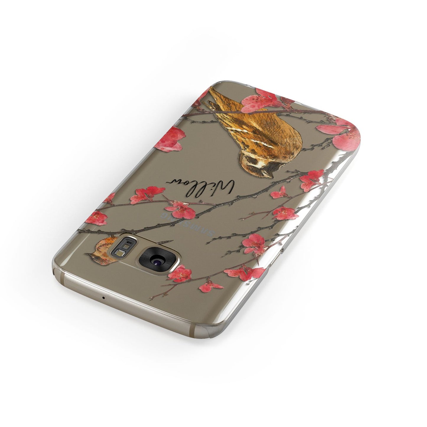 Personalised Birds Samsung Galaxy Case Front Close Up