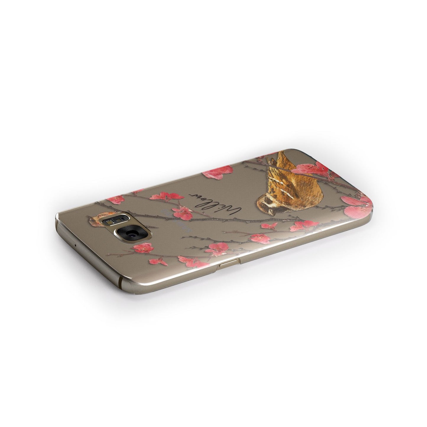 Personalised Birds Samsung Galaxy Case Side Close Up