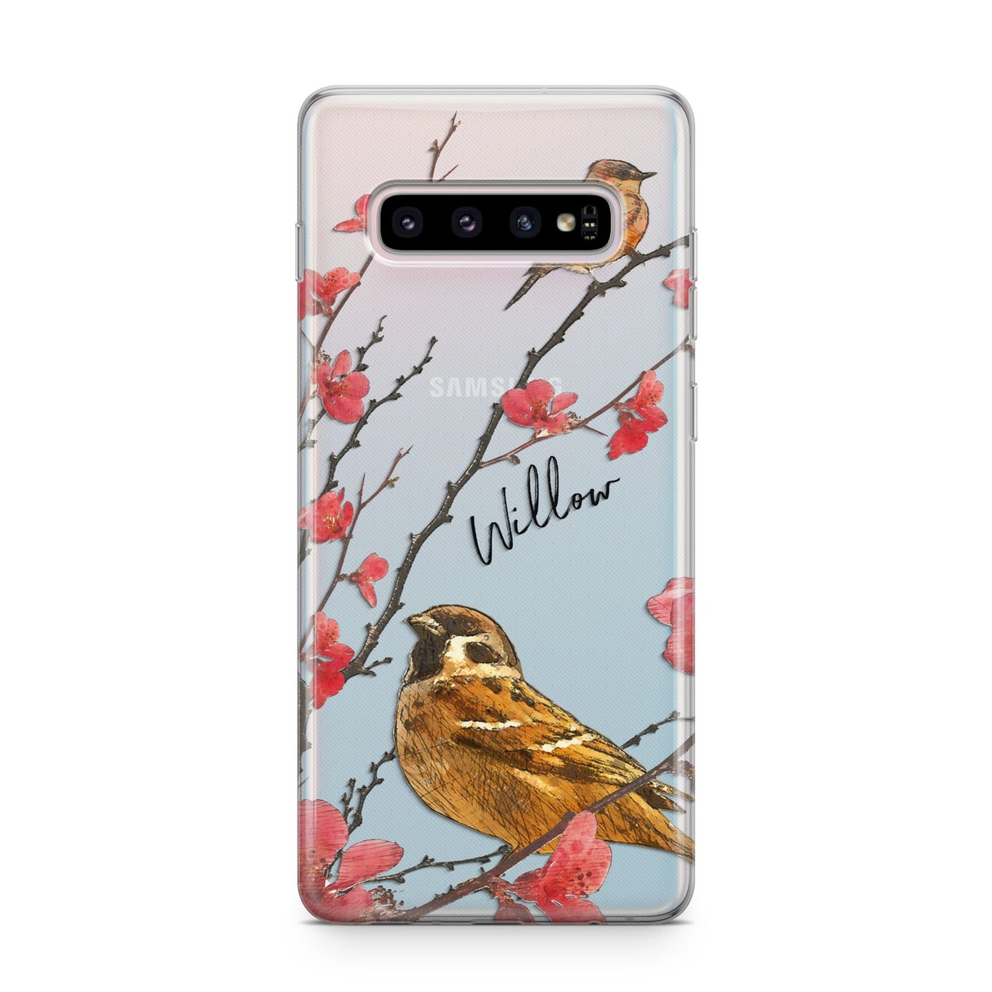 Personalised Birds Samsung Galaxy S10 Plus Case