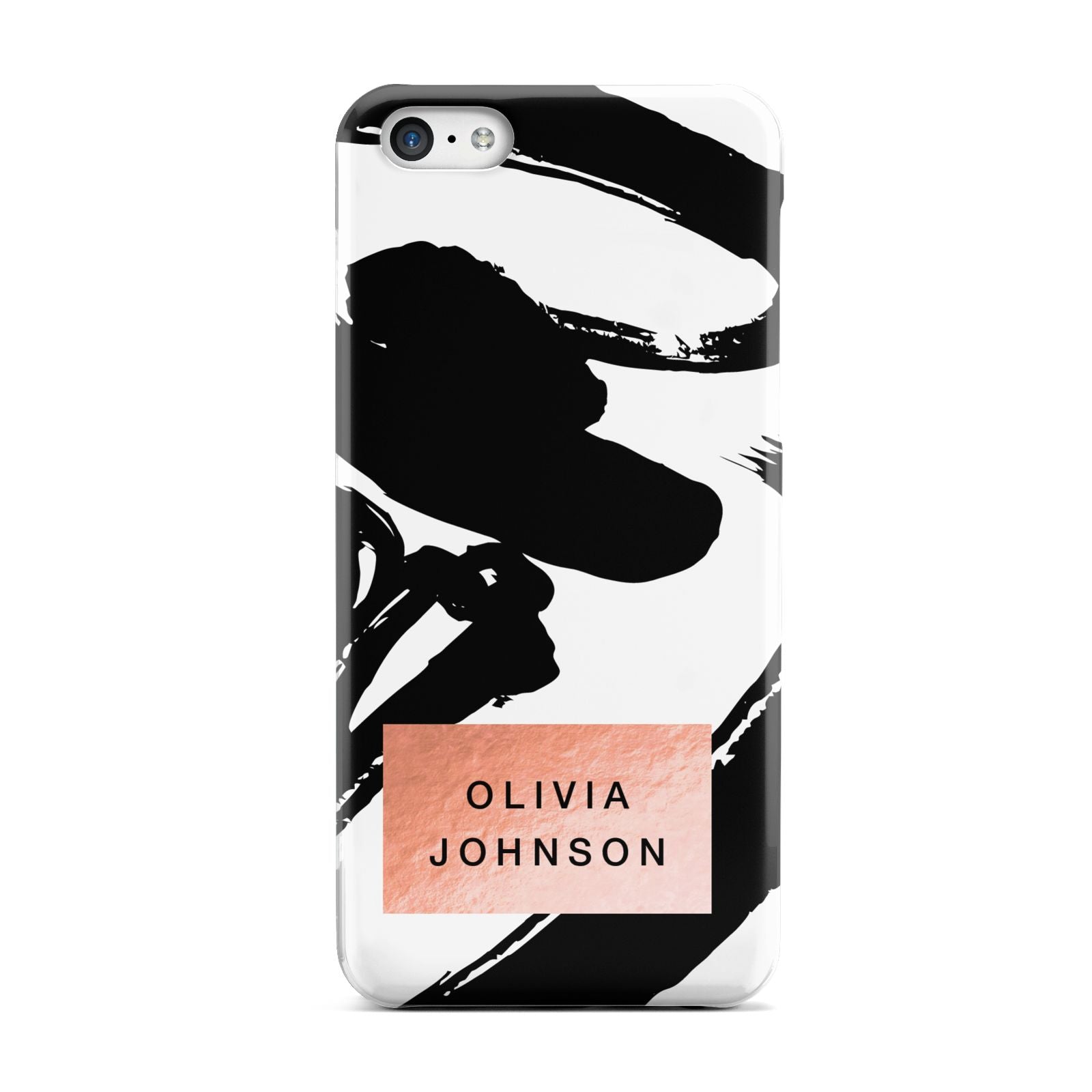 Personalised Black Brushes With Name Apple iPhone 5c Case