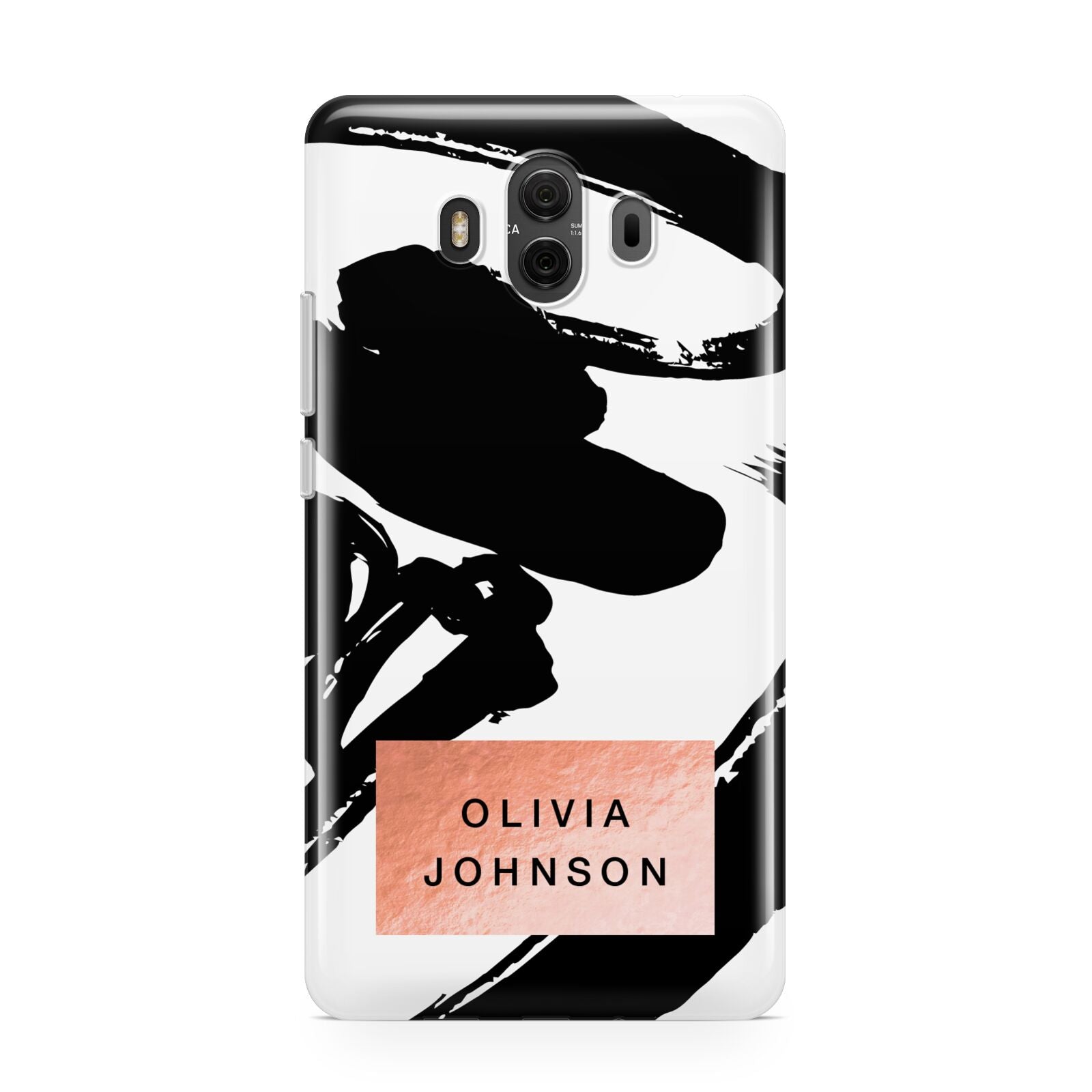 Personalised Black Brushes With Name Huawei Mate 10 Protective Phone Case