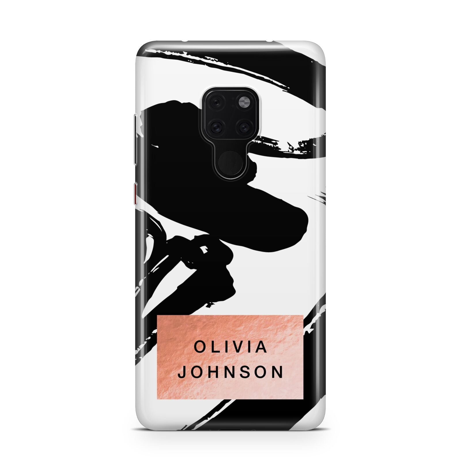 Personalised Black Brushes With Name Huawei Mate 20 Phone Case