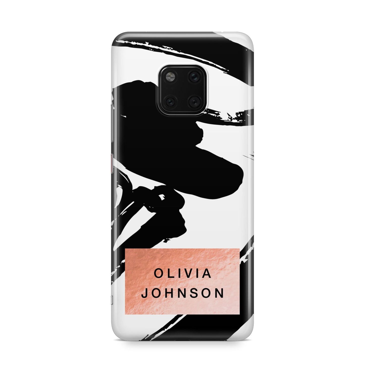 Personalised Black Brushes With Name Huawei Mate 20 Pro Phone Case