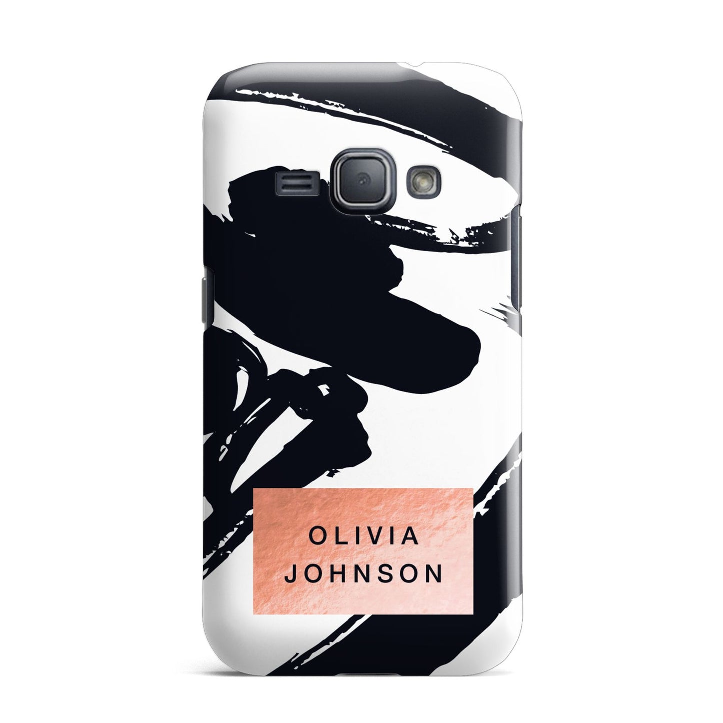 Personalised Black Brushes With Name Samsung Galaxy J1 2016 Case