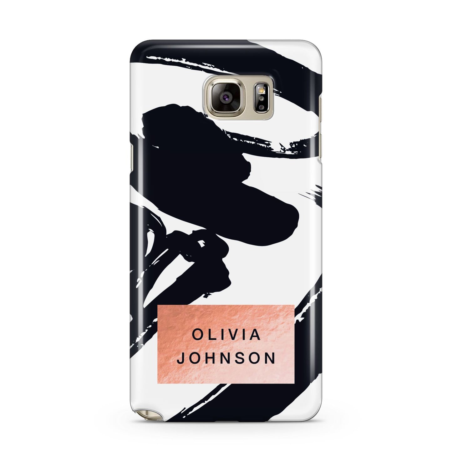 Personalised Black Brushes With Name Samsung Galaxy Note 5 Case