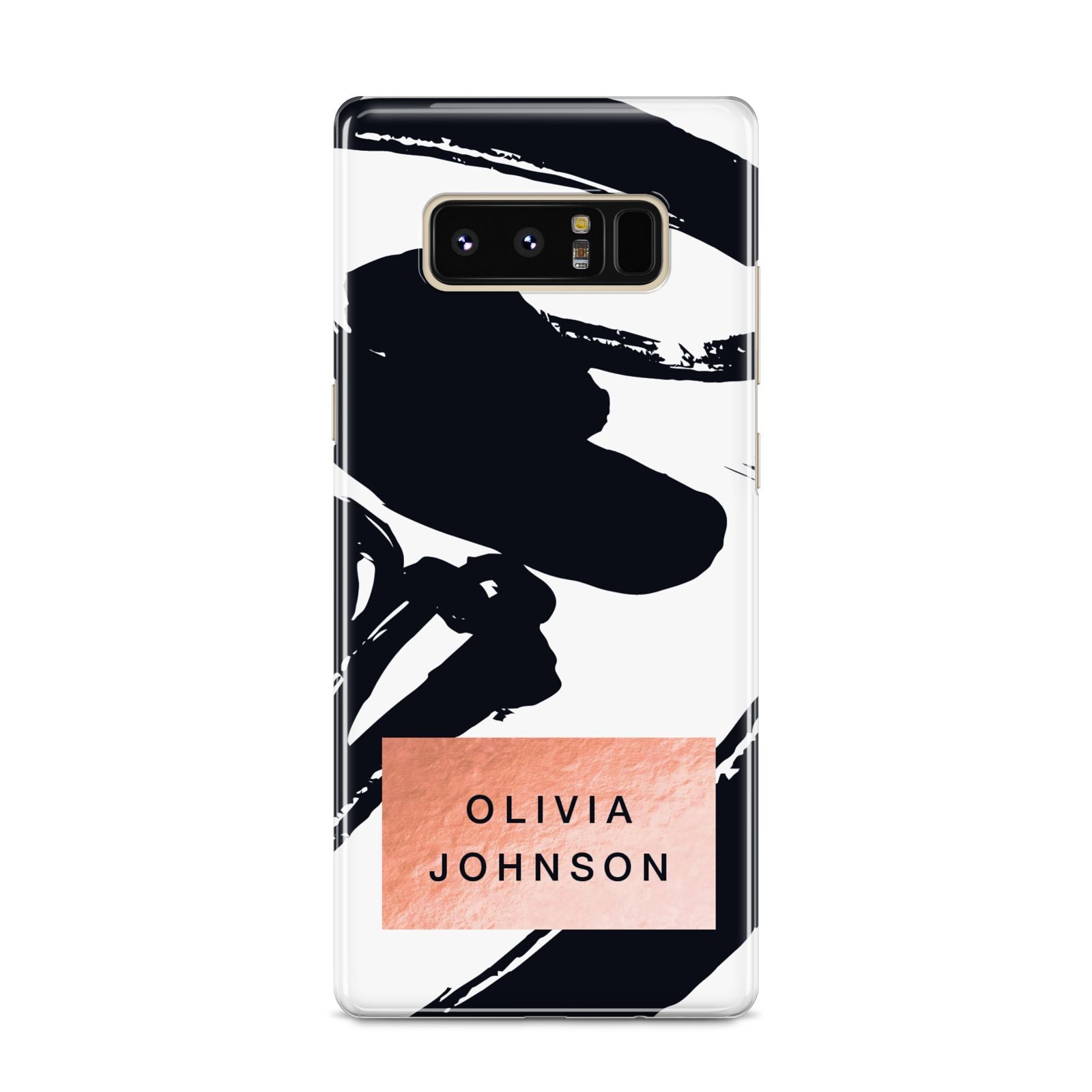 Personalised Black Brushes With Name Samsung Galaxy S8 Case