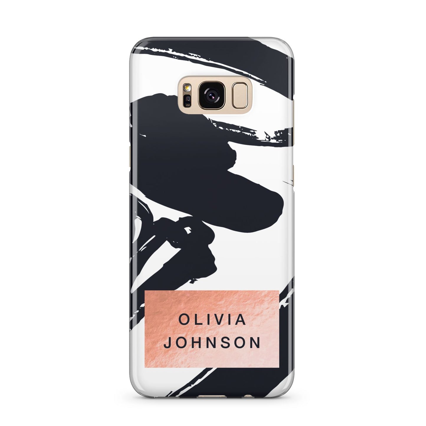 Personalised Black Brushes With Name Samsung Galaxy S8 Plus Case