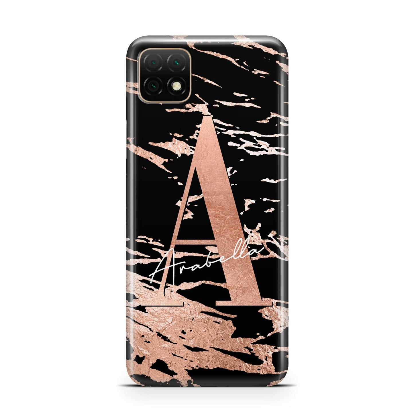 Personalised Black Copper Marble Huawei Enjoy 20 Phone Case