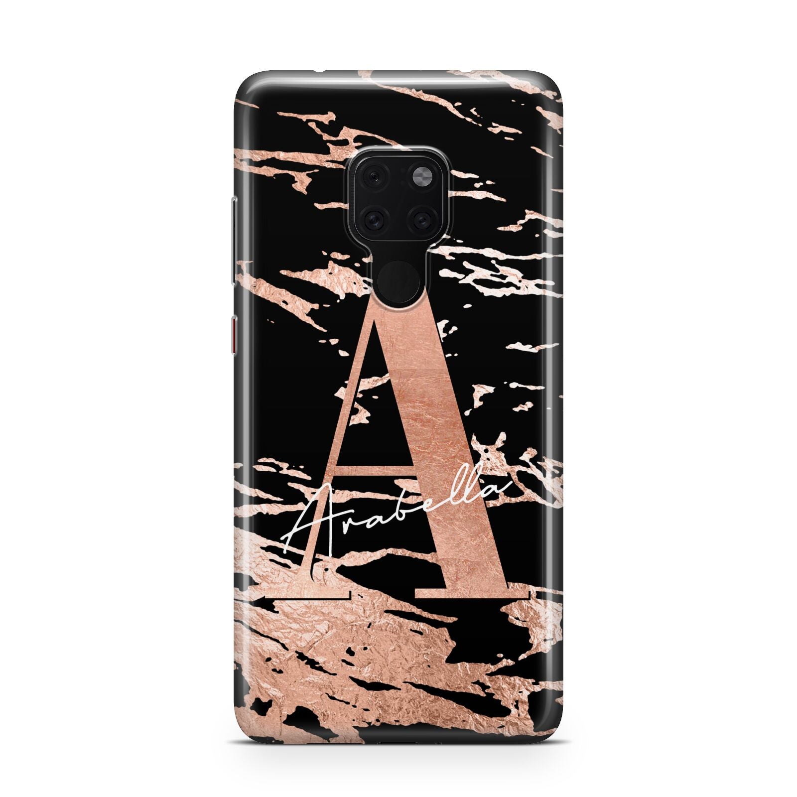 Personalised Black Copper Marble Huawei Mate 20 Phone Case