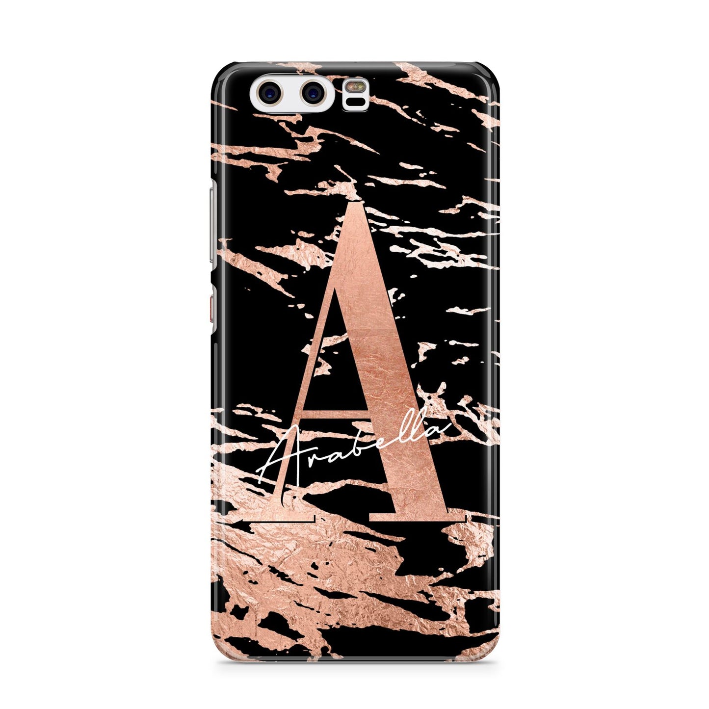 Personalised Black Copper Marble Huawei P10 Phone Case