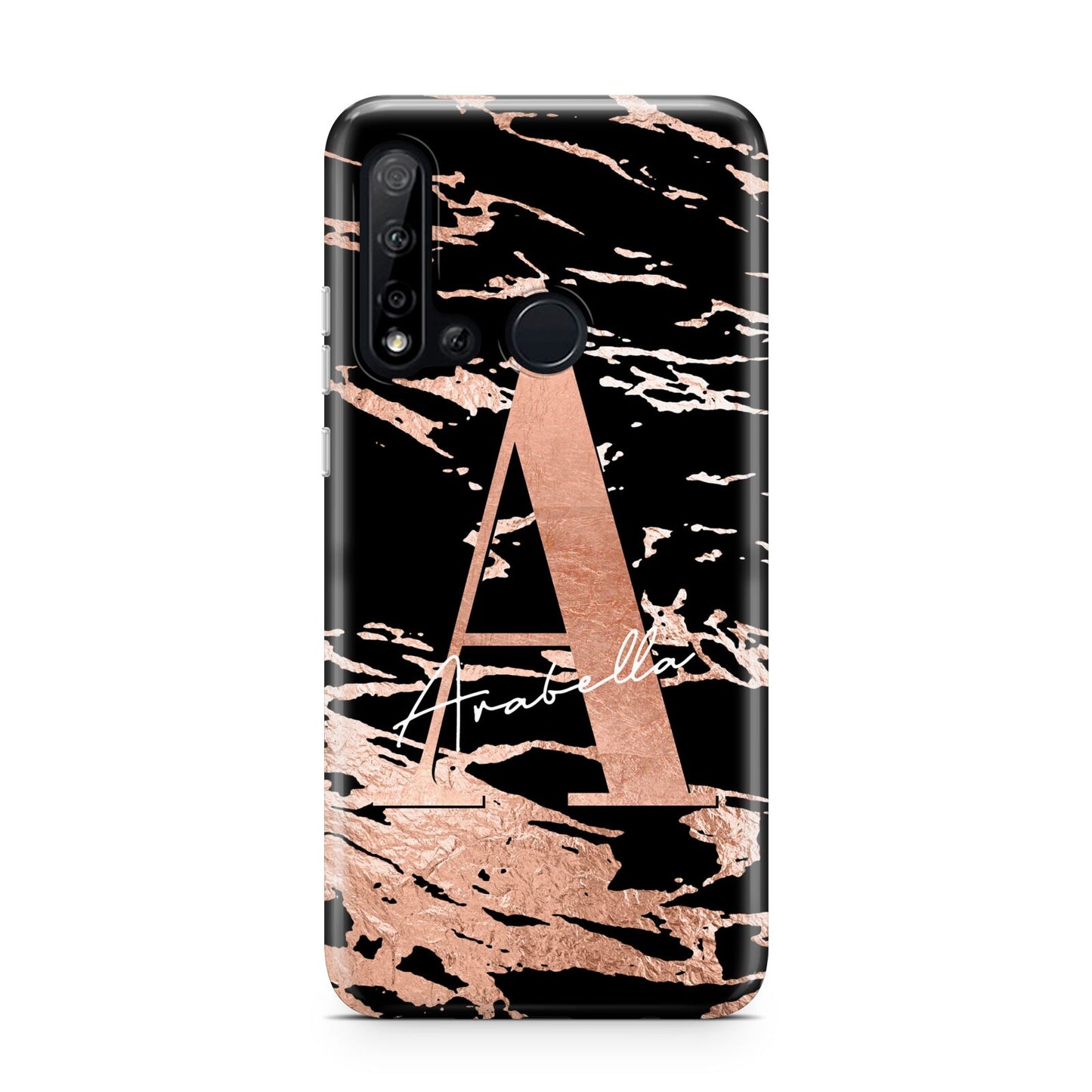 Personalised Black Copper Marble Huawei P20 Lite 5G Phone Case