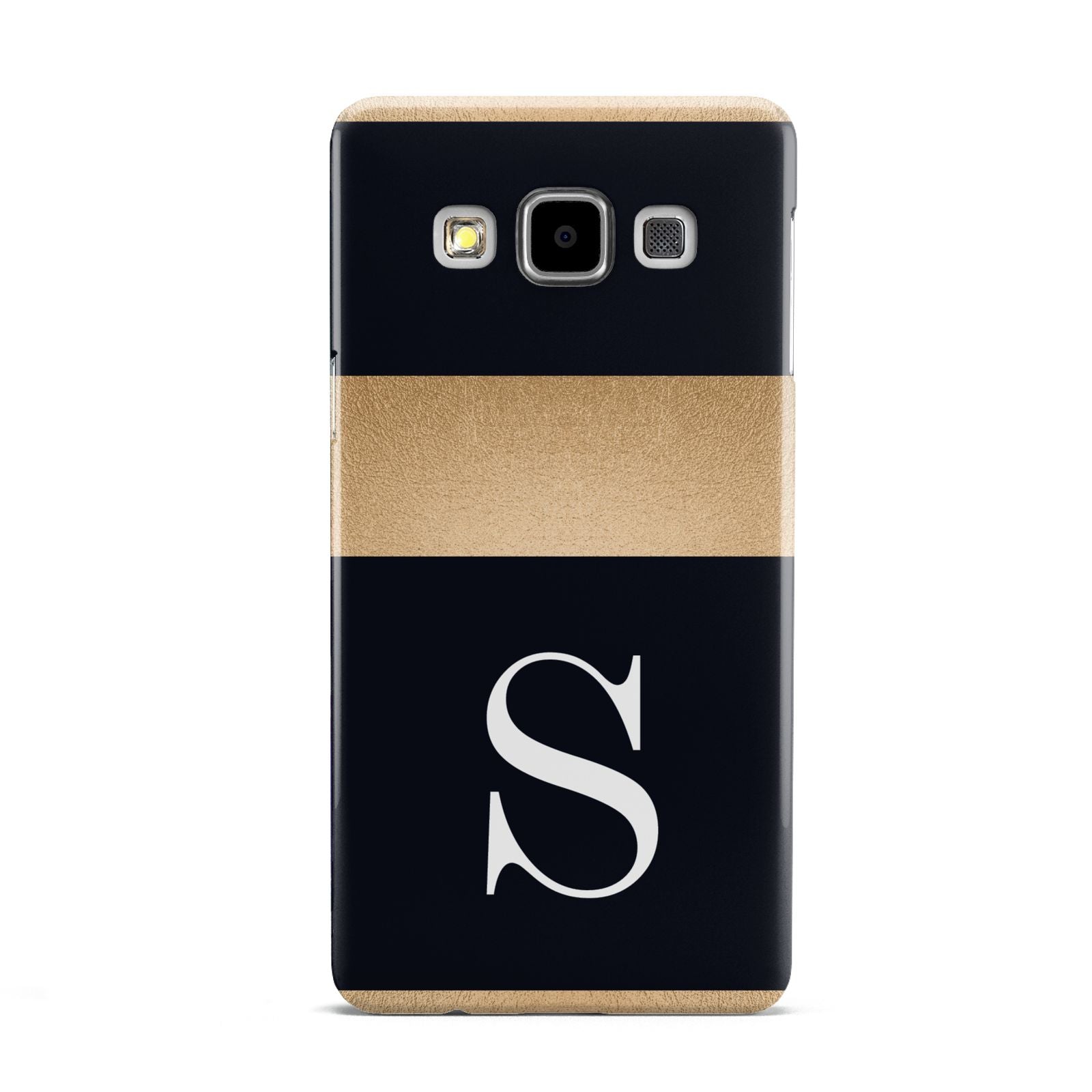 Personalised Black Gold Monogram Initial Samsung Galaxy A5 Case