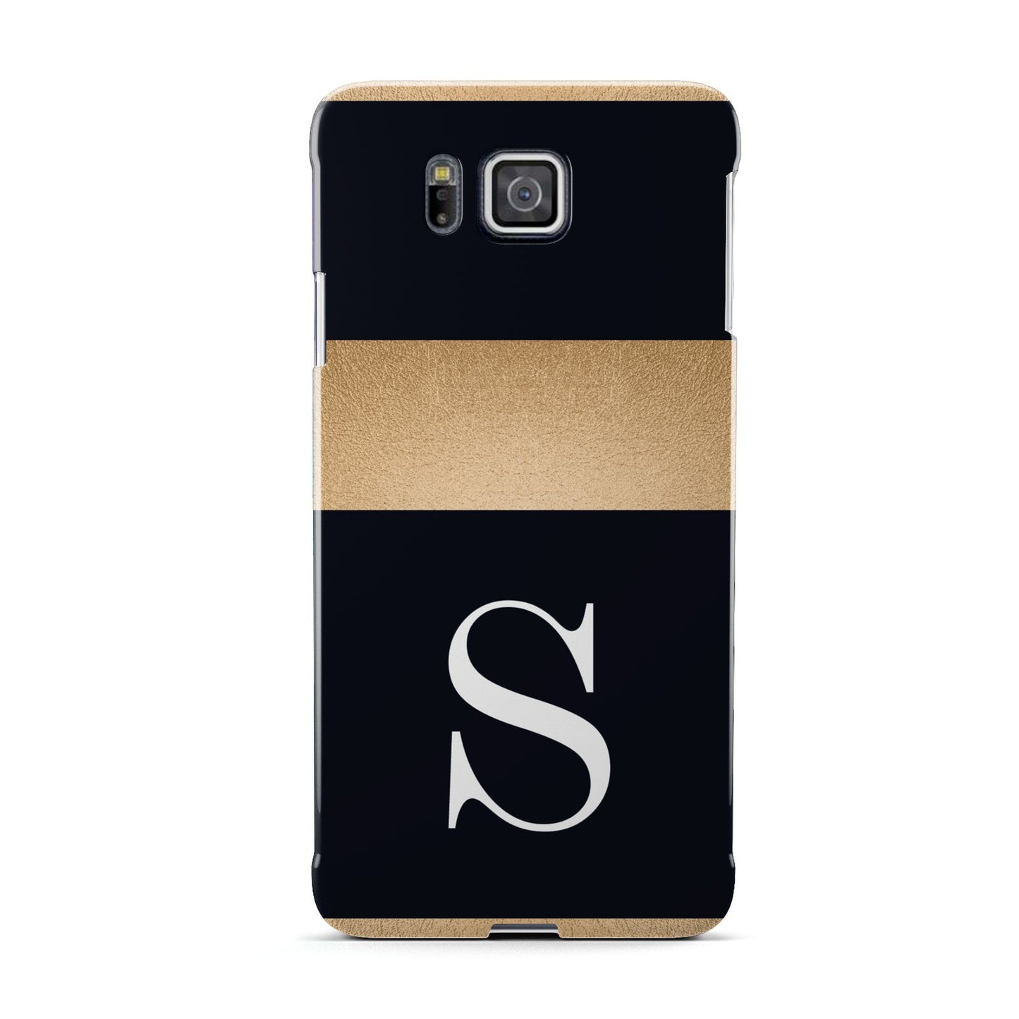 Personalised Black Gold Monogram Initial Samsung Galaxy Alpha Case