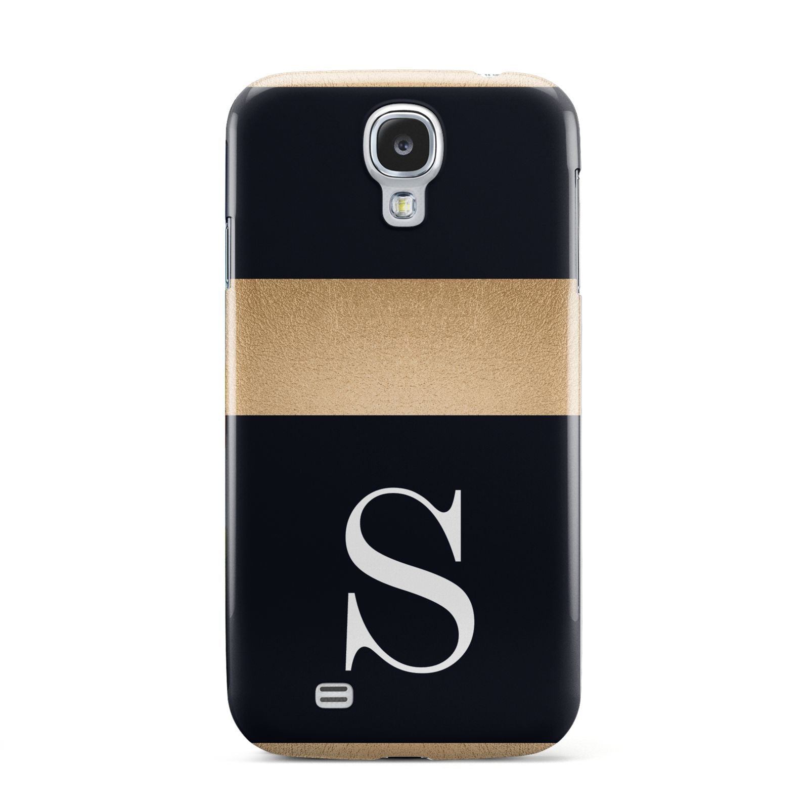 Personalised Black Gold Monogram Initial Samsung Galaxy S4 Case