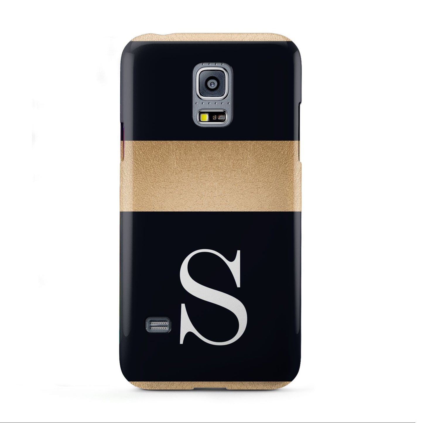 Personalised Black Gold Monogram Initial Samsung Galaxy S5 Mini Case