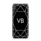 Personalised Black Initials Geometric Huawei Enjoy 10s Phone Case