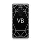 Personalised Black Initials Geometric Huawei Mate 20 Phone Case
