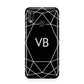 Personalised Black Initials Geometric Huawei P20 Lite Phone Case
