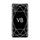 Personalised Black Initials Geometric Huawei P20 Phone Case