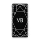 Personalised Black Initials Geometric Huawei P30 Phone Case
