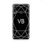 Personalised Black Initials Geometric Huawei P40 Lite E Phone Case