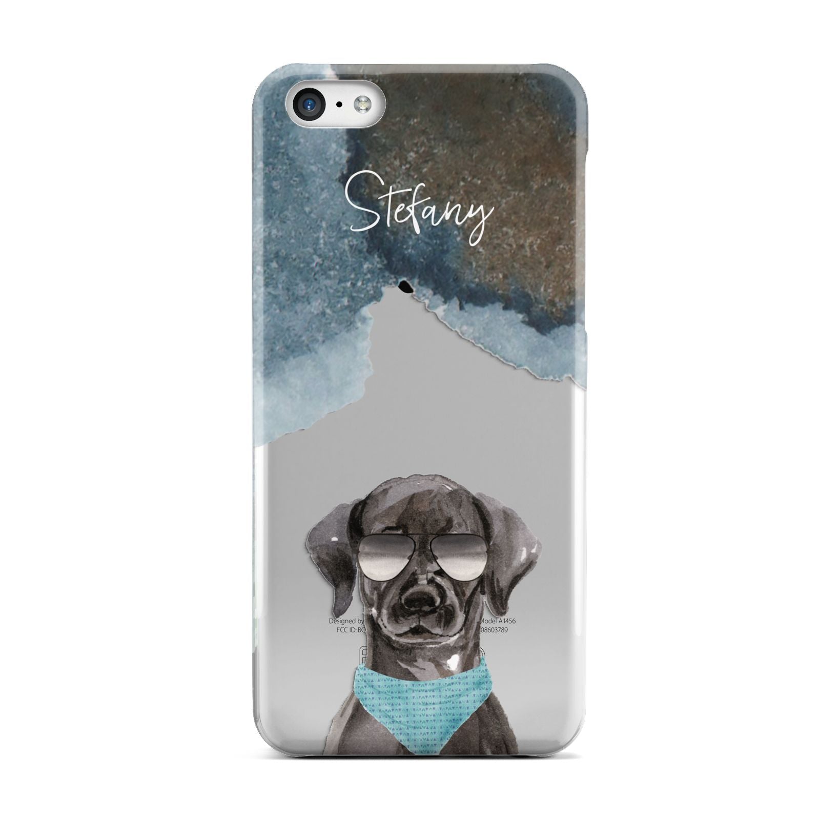 Personalised Black Labrador Apple iPhone 5c Case