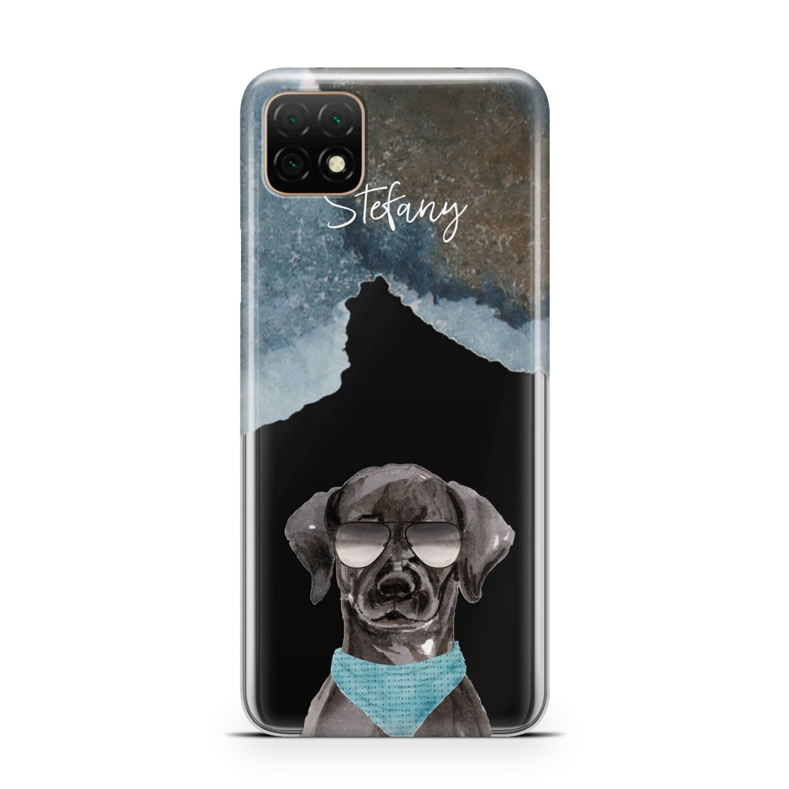 Personalised Black Labrador Huawei Enjoy 20 Phone Case