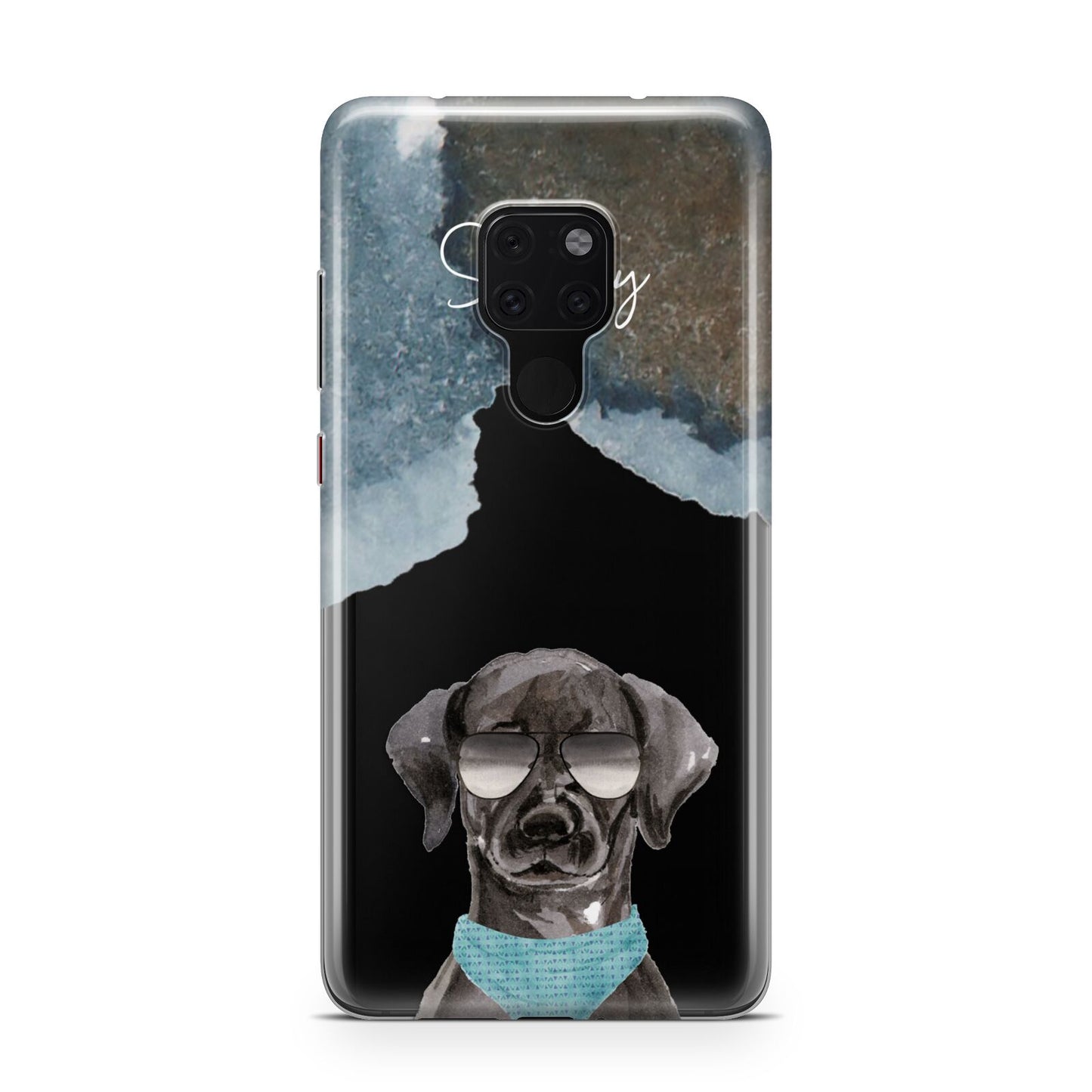 Personalised Black Labrador Huawei Mate 20 Phone Case