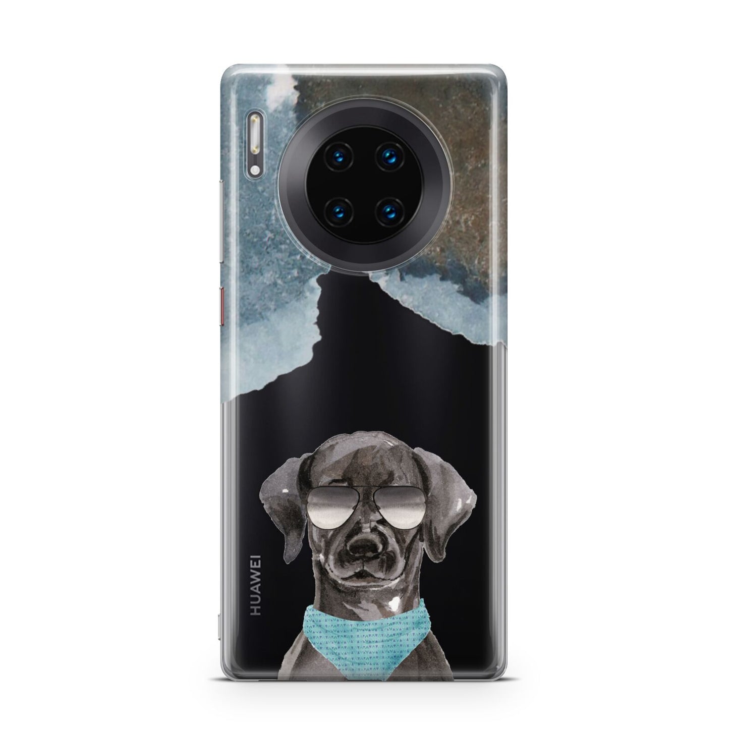 Personalised Black Labrador Huawei Mate 30 Pro Phone Case