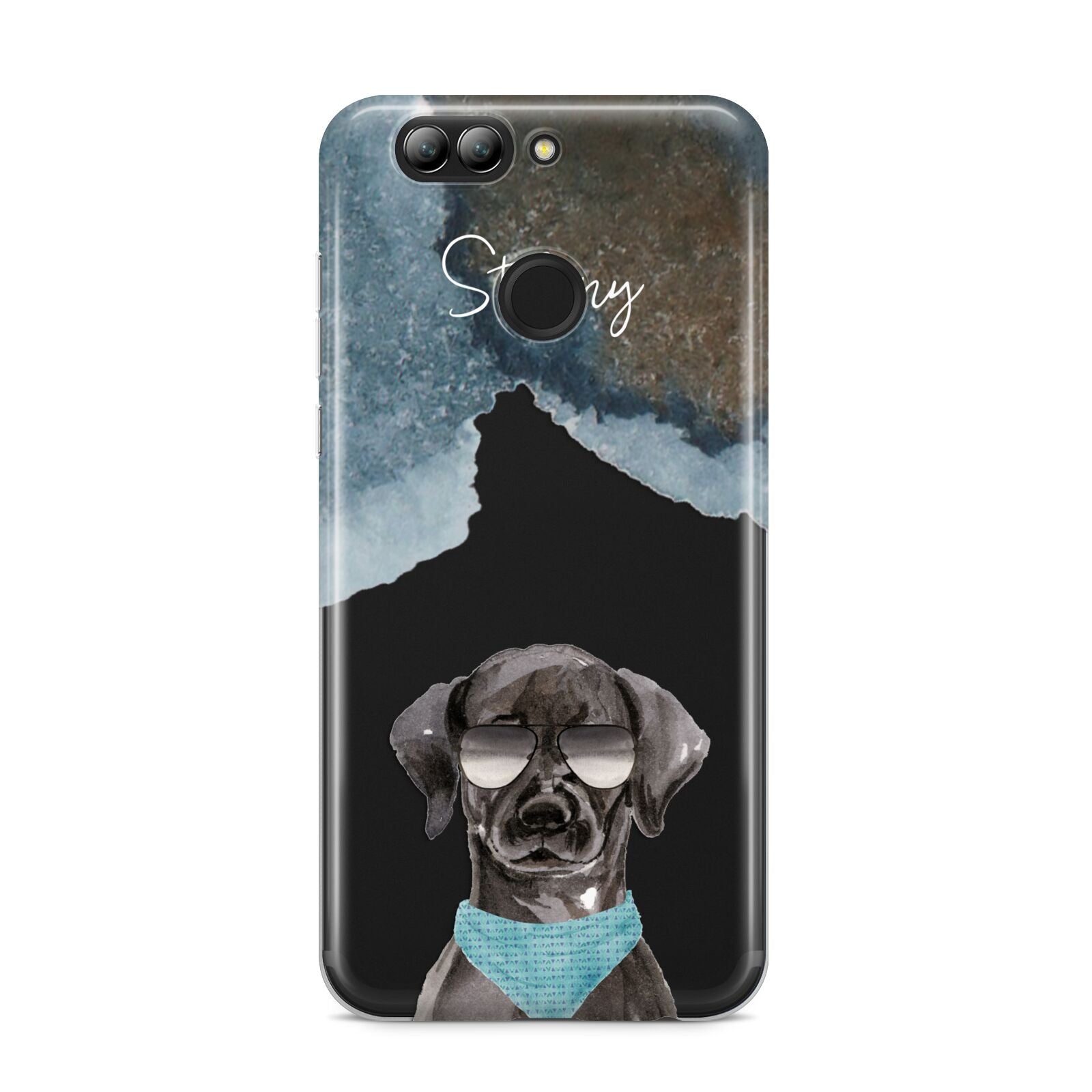 Personalised Black Labrador Huawei Nova 2s Phone Case