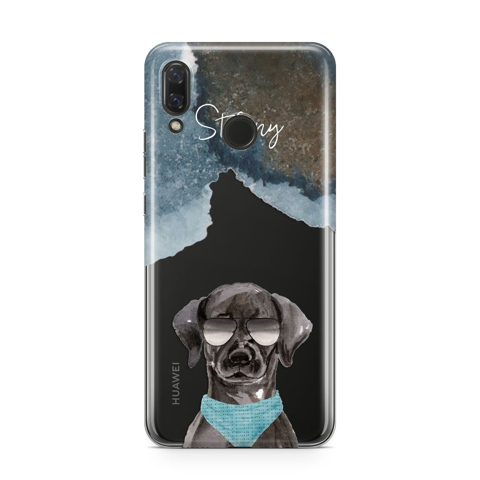 Personalised Black Labrador Huawei Nova 3 Phone Case