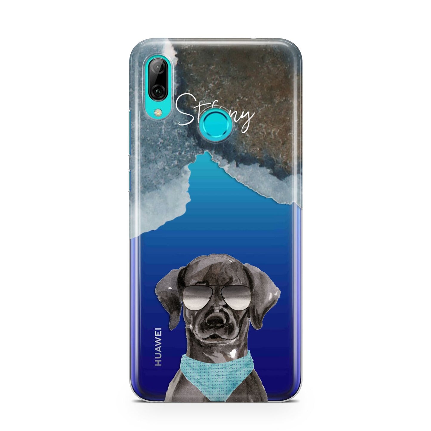 Personalised Black Labrador Huawei P Smart 2019 Case