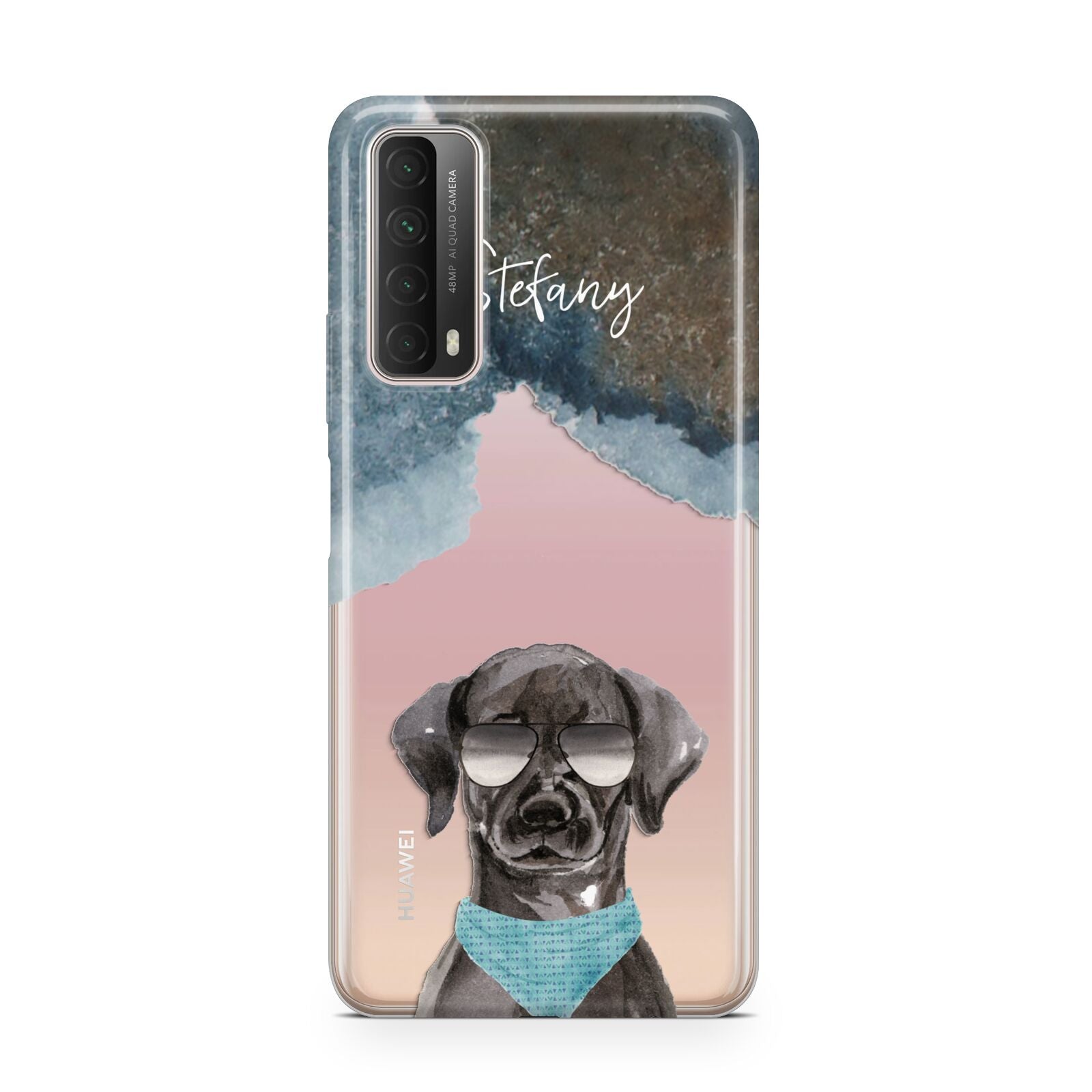 Personalised Black Labrador Huawei P Smart 2021