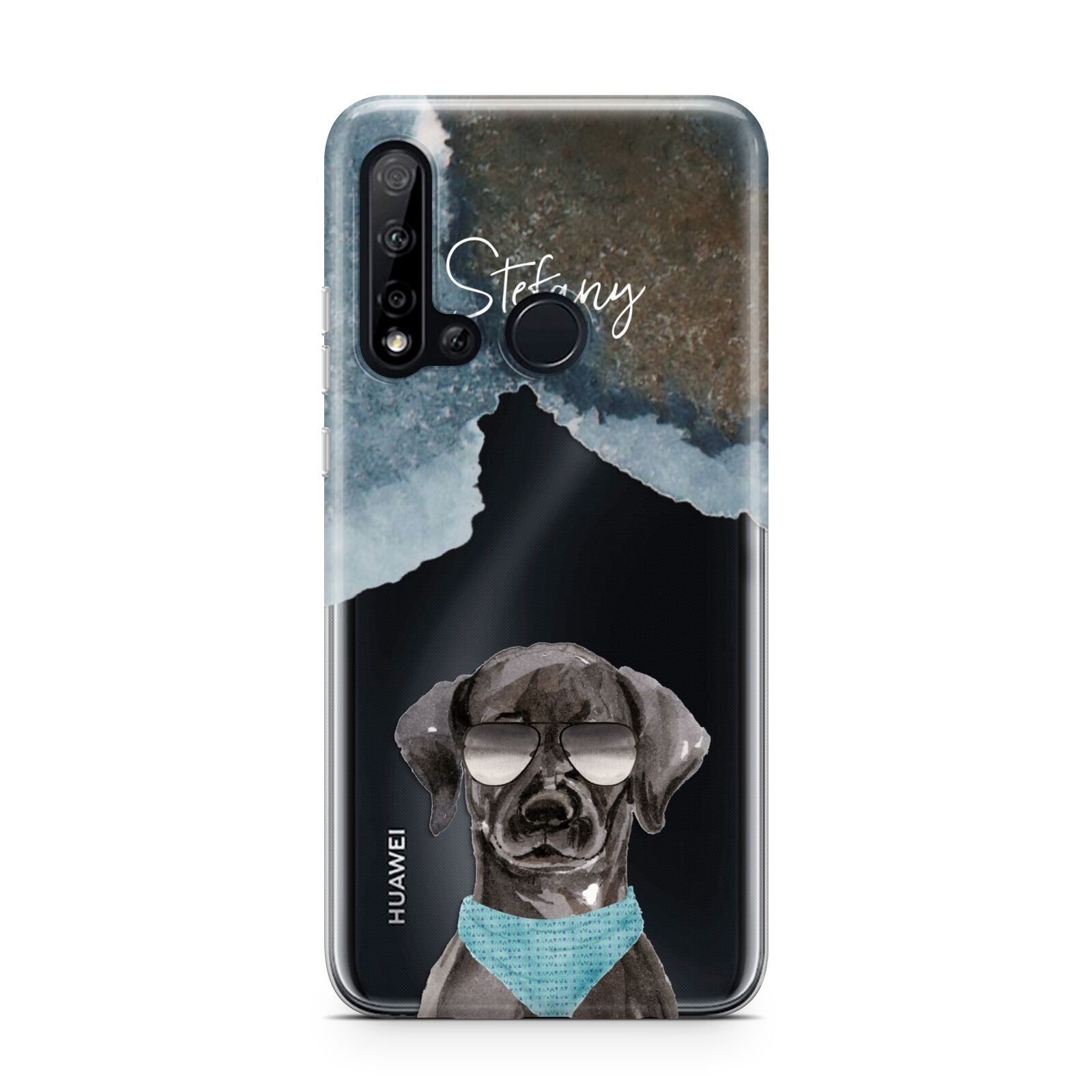 Personalised Black Labrador Huawei P20 Lite 5G Phone Case