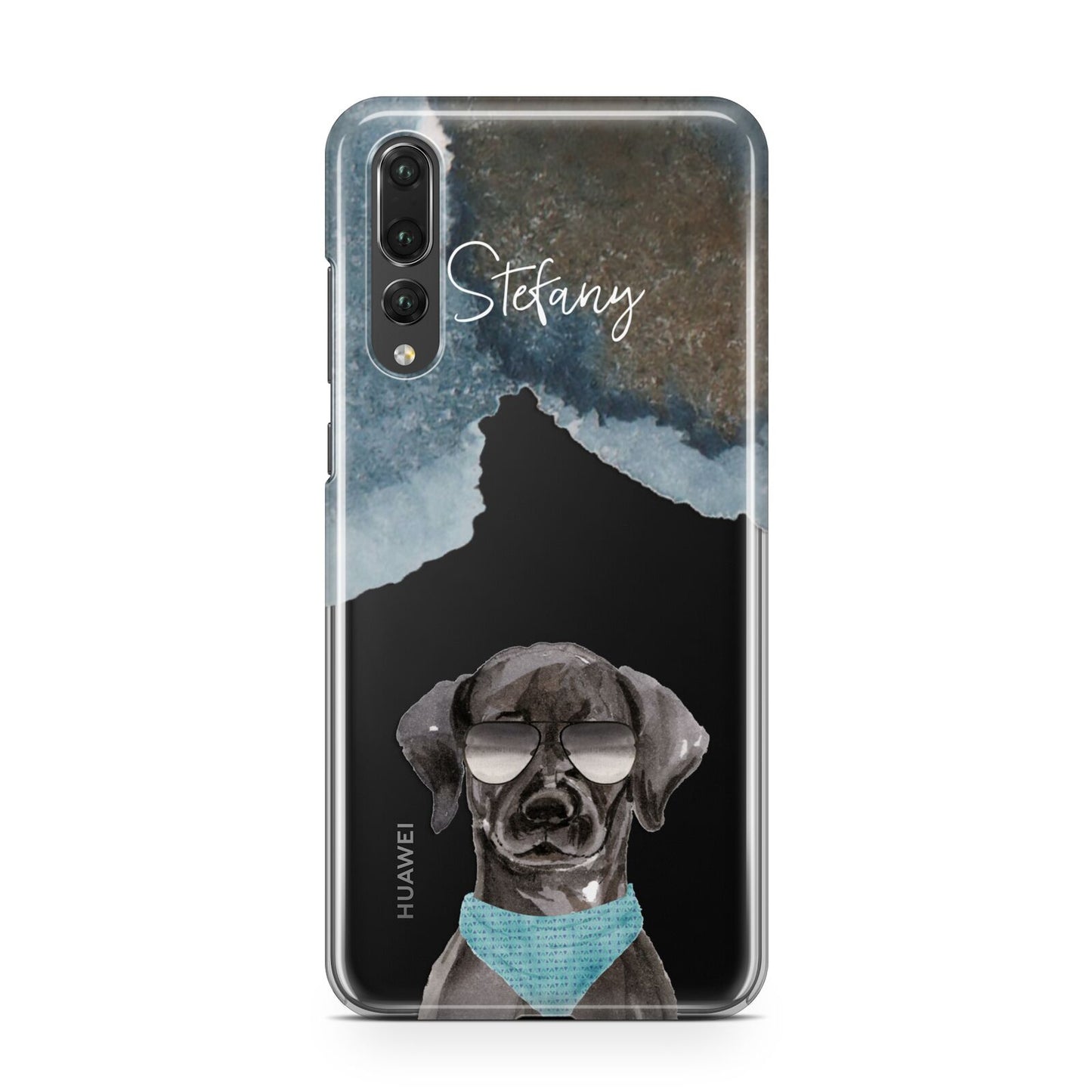 Personalised Black Labrador Huawei P20 Pro Phone Case