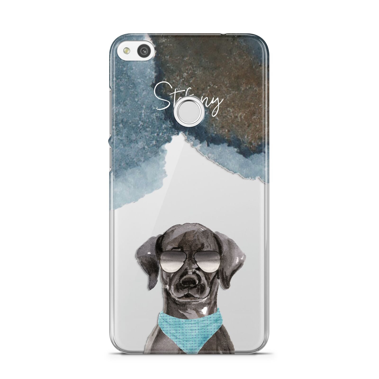 Personalised Black Labrador Huawei P8 Lite Case