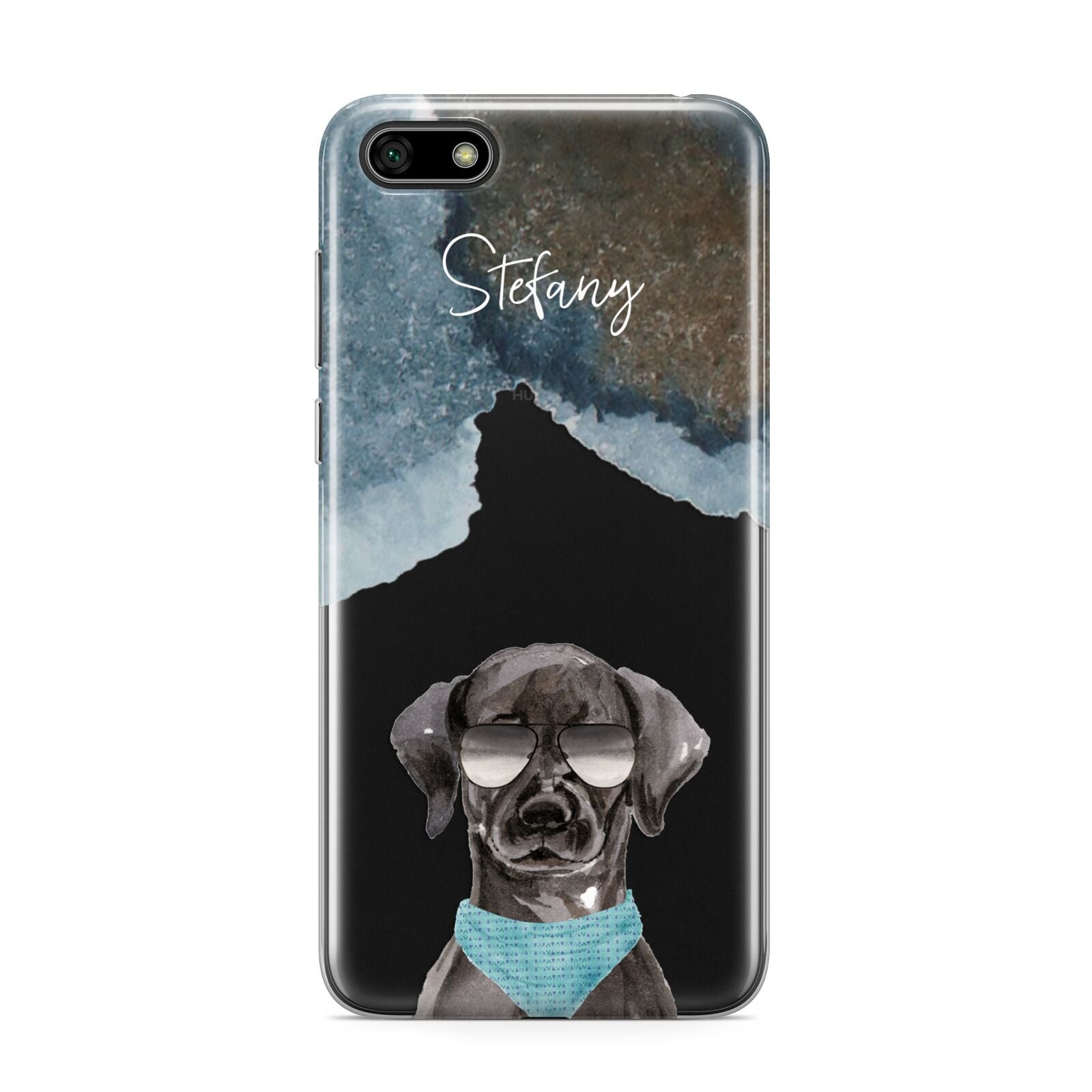 Personalised Black Labrador Huawei Y5 Prime 2018 Phone Case