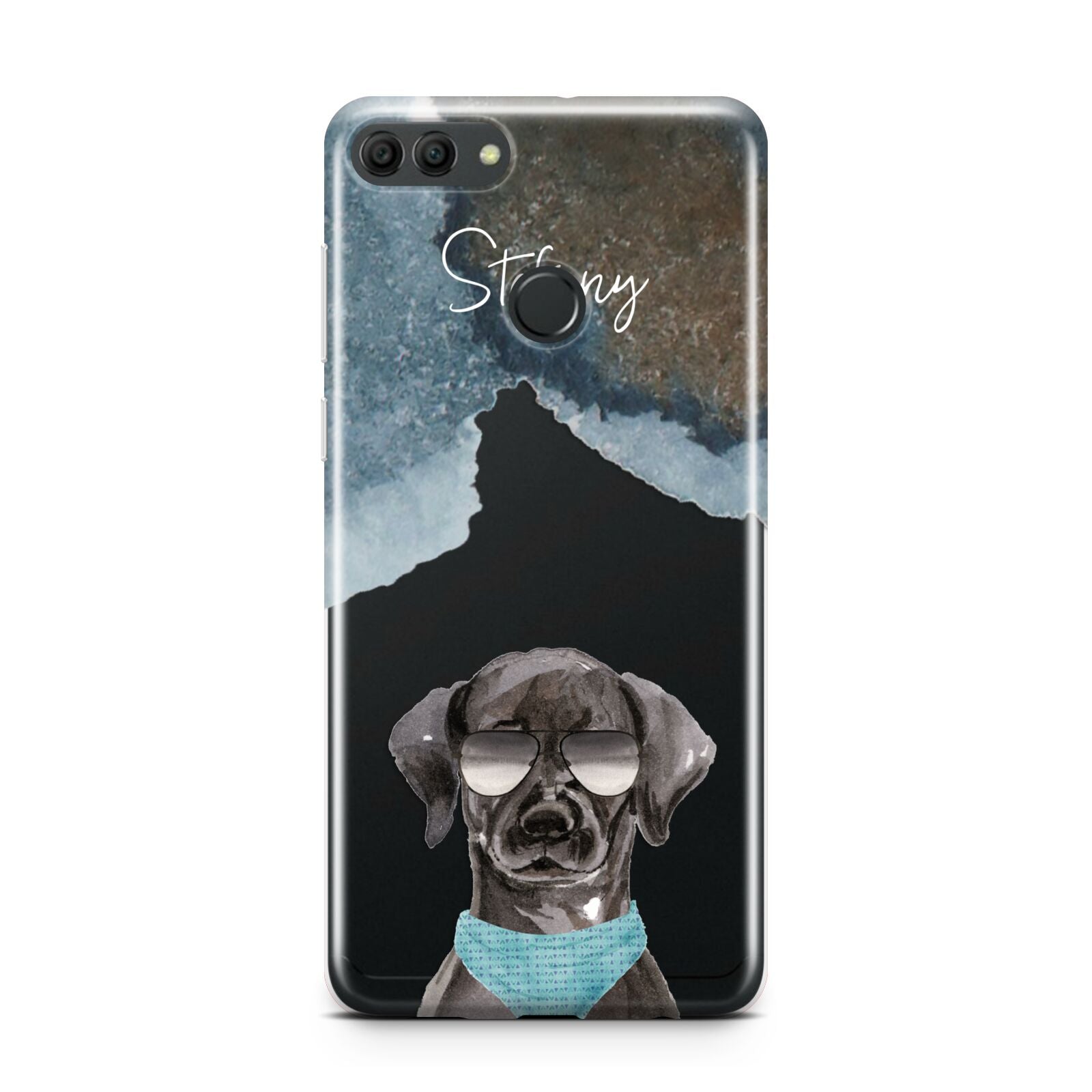 Personalised Black Labrador Huawei Y9 2018