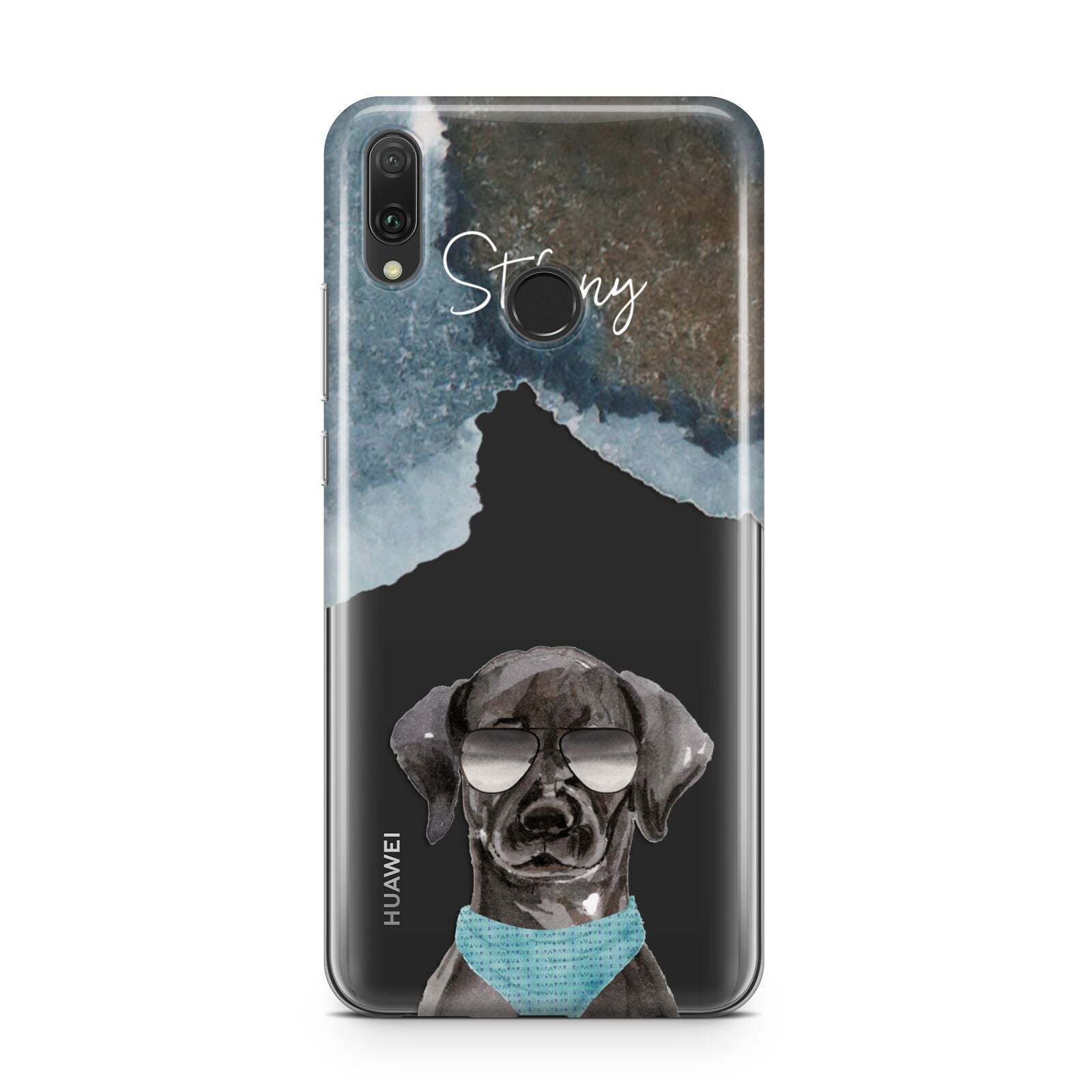 Personalised Black Labrador Huawei Y9 2019