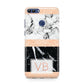 Personalised Black Marble Initials Huawei P Smart Case